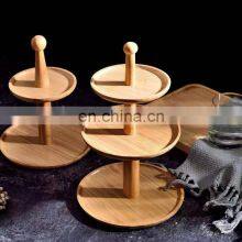 New Easter Wedding Decor Dessert Food Display Buffet Square Wood 3 Tier Cake Tray Stand Set for Dessert Table thumbnail-1
