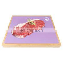 Extra Large Organic Bamboo Cutting Board With 7 Colored Silicone Cutting Mats thumbnail-3