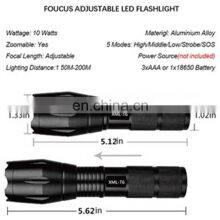 Handheld Torch Light Flashlights Zoom With Power Bank Flashlights Torches Tactical LED thumbnail-2