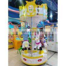 Electric Mini Amusement Park Carousel Musical Toy Nursery Merry go Round Horse Indoors thumbnail-2
