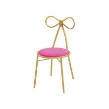 Iron Art Dining Chair Gold Lounge Chair Makeup Chair DC-H07 thumbnail-1