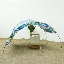 Resort Beach Gazebo Commercial Grade Aluminum Frame With Adjustable Height for Luxury Hotel Beach Tent Canopy Boho thumbnail-2