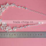 Wedding Pearl Rhinestone Jewelry Set Bridal Necklace and Earring Set thumbnail-4