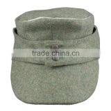 WWII German Officer Panzer Wool Field Military Cap Hat thumbnail-3