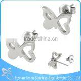 ZS20325 Medical Steel Animal Shaped Stud Earring Girls Butterfly Wing Earrings thumbnail-1