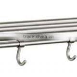 Stainless Steel Bathroom Towel Rack, Folding Towel Shelf, Towel Rail for Bathroom thumbnail-2