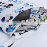 Two Pockets Printed Biaper Bag Washable Wetbag With Zipper thumbnail-4