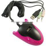 High Speed Usb 2.0 3 Ports Multifunctional Hub