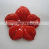 Synthetic Red Coral Carved Five-petal Flower Gemstone thumbnail-1