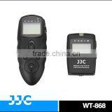 JJC Dual LCD Display WT-868 2.4G versatile TC-80N3 wireless timer remote controller & wired remote switch For EOS 6D