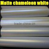 New Quality matte white pearl chameleon vinyl film with air free bubbles