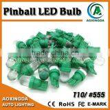 6.3V Pinball LED T10 555 Lamp Clear Cap
