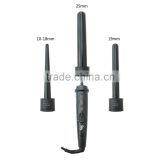 Interchangeable Hair Curling Iron With 3 Different Sizes Barrells thumbnail-1