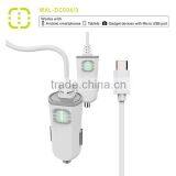 Walnut Brand Single Car Charger With Attached Cable thumbnail-3