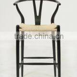 Hans Wegner Wooden Black Arm Y Barstool/ Wishbone Chair(CH-512R) thumbnail-2