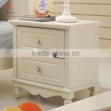 factory price bedroom furniture type wood 2 drawers bed stand , night stand ,beside table