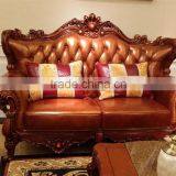 China Sofa Solid Wood Carving Sofa French Antique Bedroom Furniture Sets thumbnail-5