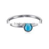 Size 7 Sterling Silver Turquoise Gemstone Ring thumbnail-1