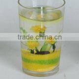 decorative champagne gel candles manufacture in China