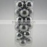 Silver Color Plastic Christmas Plain Ball thumbnail-1