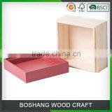 Open Cover Design Colorful Wooden Gift Box thumbnail-6