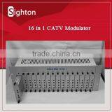 47~860MHz PAL NTSC tv system analog 16 channel or 4 channel rf modulator