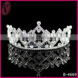 Wholesale Charming Clear Rhinestones Tiara&Crown For Wedding thumbnail-1