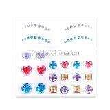 Jewelry Pretty Woman Fashion Fake Diamond Indian Red Bindi Sticker Quality Choice thumbnail-5