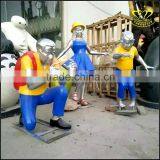 Outdoor Cartoon Character Theme Sculpture FRP Resin Park Garden Decoration thumbnail-6