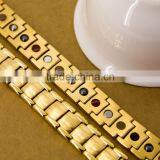 Unique Product High Polish Magnetic Full Gold Bracelet Designs Men thumbnail-3