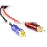 ZY ZY-013 HiFi Cable Professional 3.5mm to AV 2 RCA Audio Cable thumbnail-2