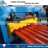 Colored Metal Roof Tile Sheet Roll Forming Machine For House Roof Use, Corrugated Step Roof Tile Making Machine thumbnail-1