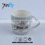 Hot Sale Heart Shaped Handle Ceramic Tea Cup Promotion Cup thumbnail-4