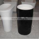 Solid Surface Table Top Man-made Stone Pedestal Basin, Artificial Stone Freestanding Wash Basin thumbnail-5