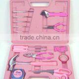 2015 NEW ITEM 105pcs Ladies Pink Hand Tools of Blow Molding Case