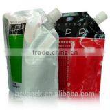 Environment Friendly Liquid Beverage Plastic Spout Bags Custom Wholesale Stand-up Laminated Aluminum Foil Plastic Spout Bag for thumbnail-1