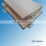 Wooden Grain Aluminium Panel for Curtain Wall Project thumbnail-1
