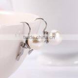 Guangzhou Factory Wholesale Elegant White Big Pearl Stud Earrings for Party thumbnail-2