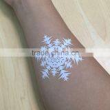 Non-toxic Spot Color Silk-screen White Sticker Snowflake Tattoos thumbnail-1