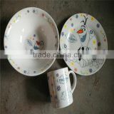 ceramic plate kids bearfask porcelain set with 2016 bowl