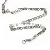 Stainless Steel Flat Silver New Design Biker Chain Jewelry thumbnail-2