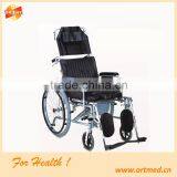 HB654LGCU Function Steel Commode Wheelchair thumbnail-1