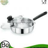 Stainless Steel Induction Cookware Fry Pan With Lid