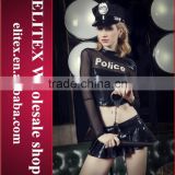 2015 Wholesale sexy lingerie cosplay adult police halloween costume
