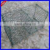 SGS Test Gabion Cage / High Zinc Coated Gabion Box / Hexagonal Mesh