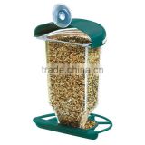 outdoor plastic window bird feeder with suction