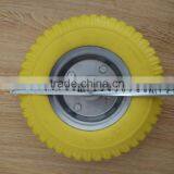 Wholesale Hot Sale Durable Small Size Metal Rim PU Wheel thumbnail-4