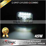 5x7in 45W High Power Sealed Beam Led Headlight Dual Beam With H4 Plug for Automotive thumbnail-5