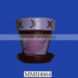 Hand Painted Terracotta Pot Tray thumbnail-1