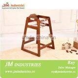 Cheap Modern Comfortable EN14988 Solid Wood Baby Restaurant High Chair thumbnail-2